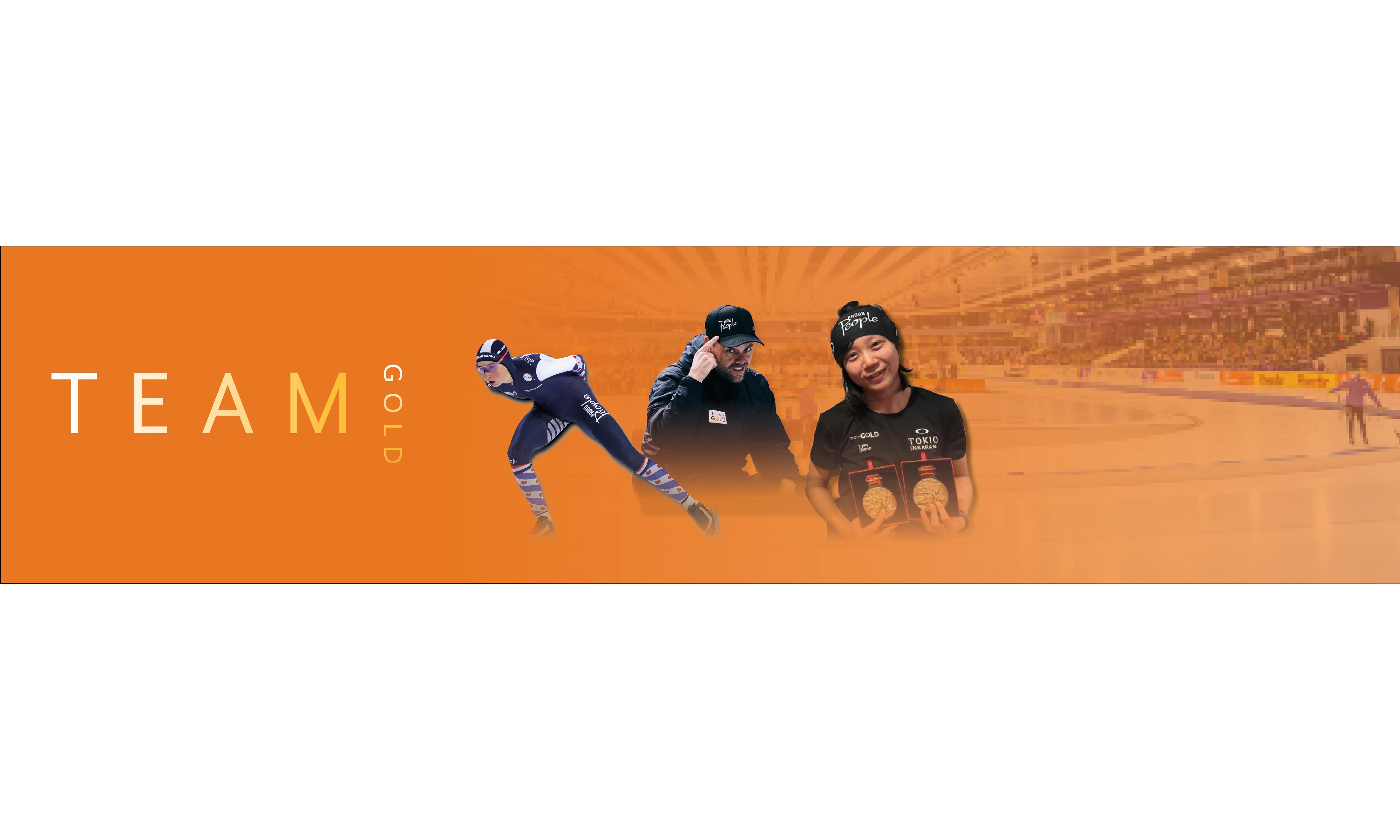 Team Gold met Sanne in 't Hof, Johan de Wit en Miho Tagaki