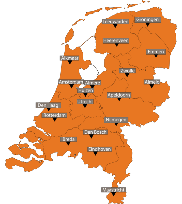 kaart Nederland